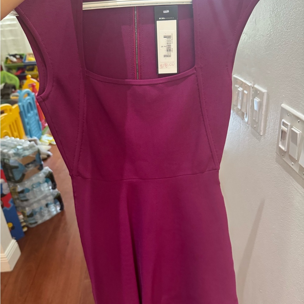 BCBGMaxAzria Fuchsia Mini Dress - Picture 2 of 4